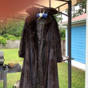 Black diamond designer mink coat